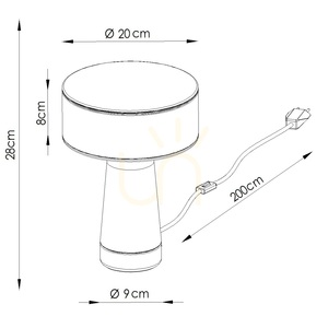 Stolní lampa AXO žlutá small 7