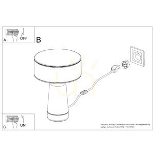 Stolní lampa AXO žlutá small 8