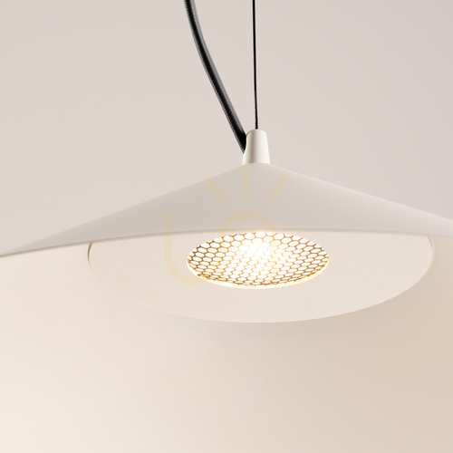 Kontrola Závěsné svítidlo Thoro FINT béžové LED 3000 K, Ø50 cm