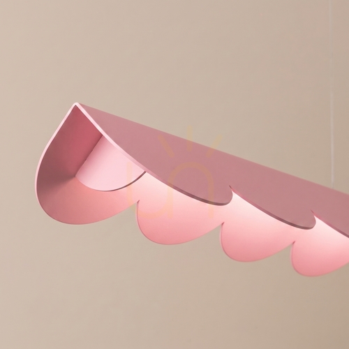 Kontrola BISCUIT 130 růžová LED závěsná lampa 3000K