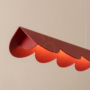 Závěsné svítidlo Thoro BISCUIT 130 červené LED 3000 K 16 W 131 cm small 3