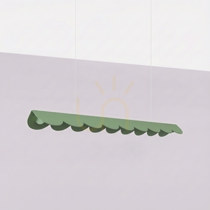 BISCUIT 100 sage LED 3000K závěsná lampa small 1