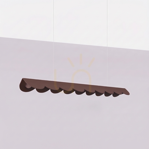 Kontrola BISCUIT 100 hnědá LED závěsná lampa 3000K