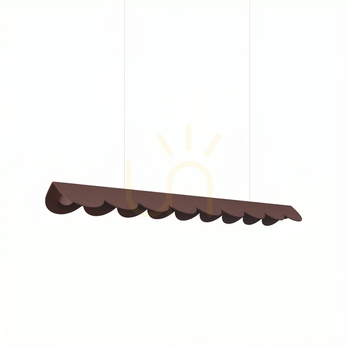 Kontrola BISCUIT 100 hnědá LED závěsná lampa 3000K