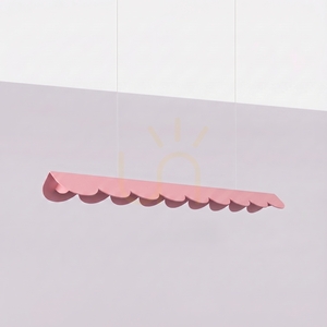 BISCUIT 100 růžová závěsná lampa LED 4000K small 1