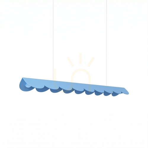 Kontrola BISCUIT 100 modrá LED 4000K závěsná lampa.