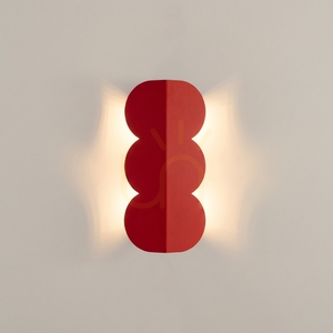Nástěnná lampa BISCUIT červená small 6