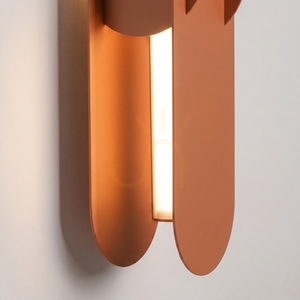 CHAIN 91 okrově červená LED nástěnná lampa 3000K small 3
