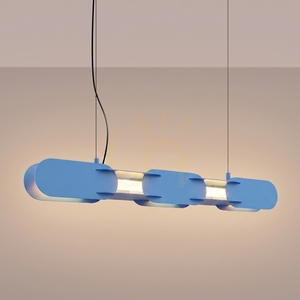 CHAIN 91 modrá LED závěsná lampa 3000K small 2