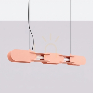 Závěsné svítidlo Thoro CHAIN 91 cm, broskvové, LED 3000K small 1
