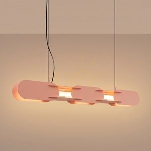 Závěsné svítidlo Thoro CHAIN 91 cm, broskvové, LED 3000K small 2