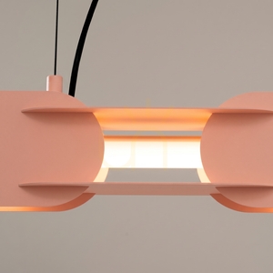 Závěsné svítidlo Thoro CHAIN 91 cm, broskvové, LED 3000K small 3