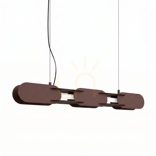 Kontrola CHAIN 91 hnědá závěsná lampa LED 4000K