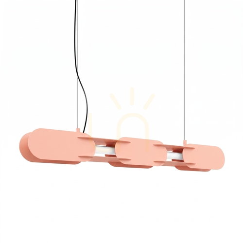 Kontrola CHAIN 91 broskvová LED závěsná lampa 4000K