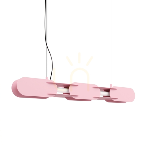 Kontrola CHAIN 91 růžová závěsná lampa LED 4000K
