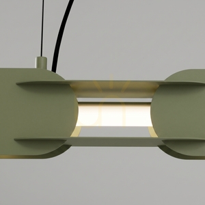 CHAIN 91 závěsné svítidlo olivově zelená LED 4000K small 3