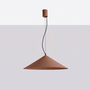 Závěsné svítidlo Thoro FINT mocca, kužel Ø 50 cm, LED 7,5 W 1070 lm 3000 K, stmívatelné TRIAC small 1