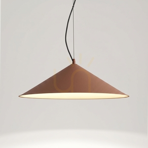 Závěsné svítidlo Thoro FINT mocca, kužel Ø 50 cm, LED 7,5 W 1070 lm 3000 K, stmívatelné TRIAC small 3