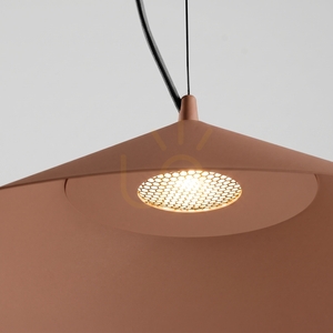 Závěsné svítidlo Thoro FINT mocca, kužel Ø 50 cm, LED 7,5 W 1070 lm 3000 K, stmívatelné TRIAC small 4