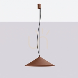 Závěsné svítidlo Thoro FINT mocca, kužel Ø 50 cm, LED 7,5 W 1070 lm 3000 K, stmívatelné TRIAC small 7