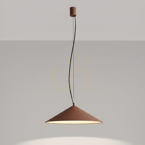 Závěsné svítidlo Thoro FINT mocca, kužel Ø 50 cm, LED 7,5 W 1070 lm 3000 K, stmívatelné TRIAC small 8