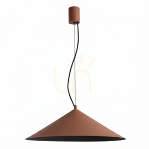 Závěsné svítidlo Thoro FINT mocca, kužel Ø 50 cm, LED 7,5 W 1070 lm 3000 K, stmívatelné TRIAC small 0