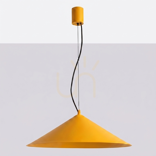 Kontrola Žlutá závěsná lampa FINT LED 3000K