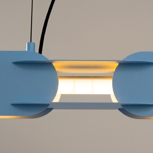 CHAIN 158 modrá LED závěsná lampa 3000K small 3