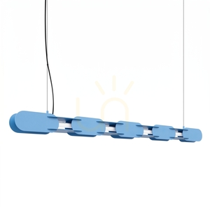 CHAIN 158 modrá LED závěsná lampa 3000K small 0