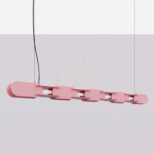 Kontrola CHAIN 158 růžová závěsná lampa LED 3000K
