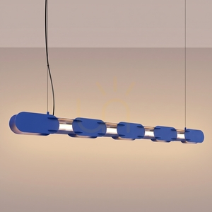 CHAIN 158 ultramarínová LED závěsná lampa 3000K small 2