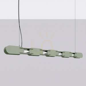 CHAIN 158 zelená olivová LED závěsná lampa 3000K small 1