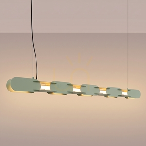 CHAIN 158 zelená olivová LED závěsná lampa 3000K small 2