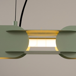 CHAIN 158 zelená olivová LED závěsná lampa 3000K small 3