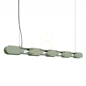 CHAIN 158 zelená olivová LED závěsná lampa 3000K small 0