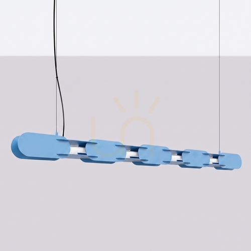 Kontrola CHAIN 158 modrá LED závěsná lampa 4000K