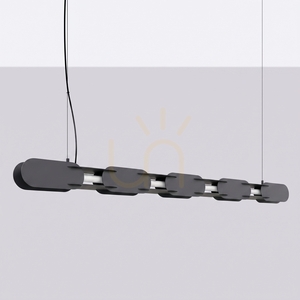CHAIN 158 černá závěsná lampa LED 4000K small 1