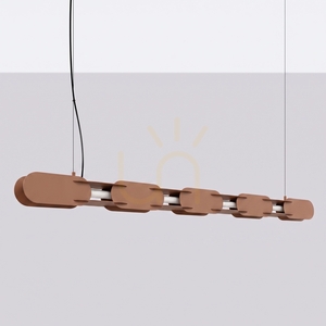 CHAIN 158 mocca LED 4000K závěsná lampa small 1