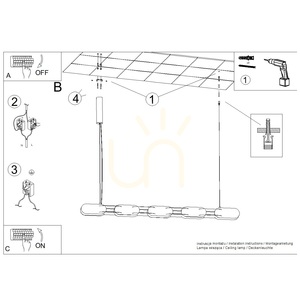 CHAIN 158 růžová závěsná lampa LED 4000K small 6