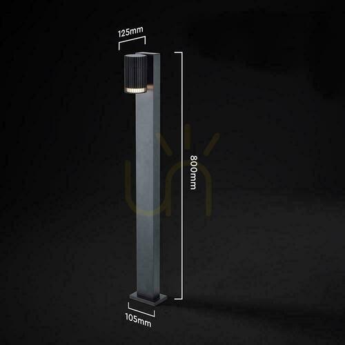 Kontrola V-TAC 80CM GU10 černý zahradní sloupek VT-10177 3 roky záruka