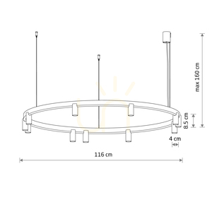 FOURTY ROUND LED závěsné svítidlo 12287 Nowodvorski small 7