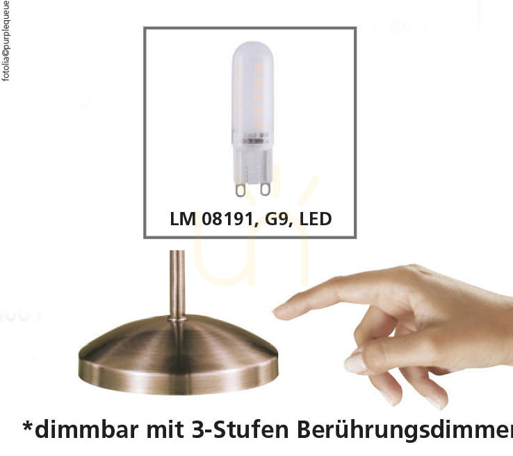 Kontrola Stolní lampa PINO 4001-11 Mosaz 1xG9 Stolní lampa PINO 4001-11 Mosaz 1xG9