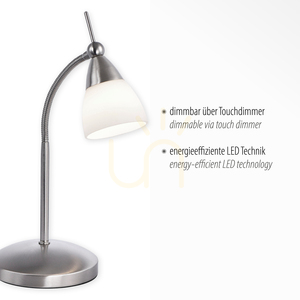 Stolní lampa PINO 4001-55 Stříbrná 1xG9 3 Stolní lampa PINO 4001-55 Stříbrná 1xG9 small 3