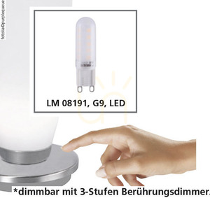 Stolní lampa BUBBA 4013-55 Silver 1xG9 small 9