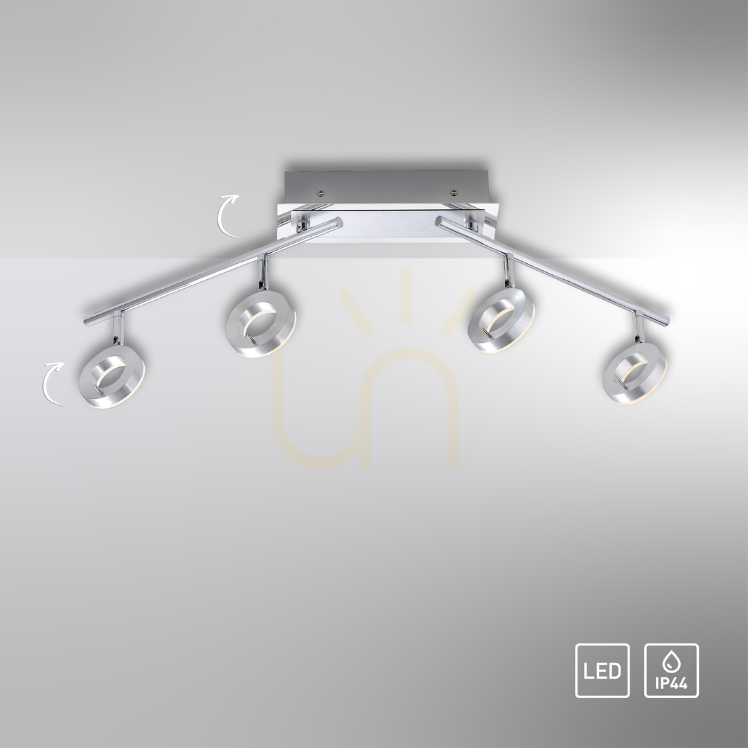 Náhled SILEDA plafond 6786-96 Silver 4xLED SILEDA plafond 6786-96 Silver 4xLED