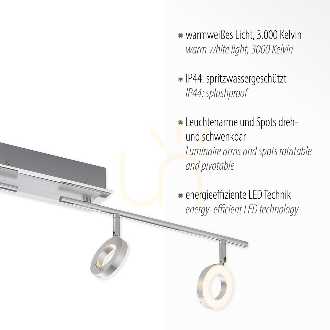 Zobrazit SILEDA plafond 6786-96 Silver 4xLED SILEDA plafond 6786-96 Silver 4xLED