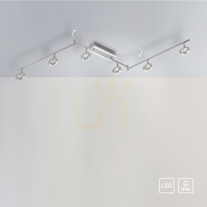 Stropní LED svítidlo Zuma Line SILEDA 6787-96 stříbrné, 6bodové, 188,5 cm 8 Stropní LED svítidlo Zuma Line SILEDA 6787-96 stříbrné, 6bodové, 188,5 cm small 8