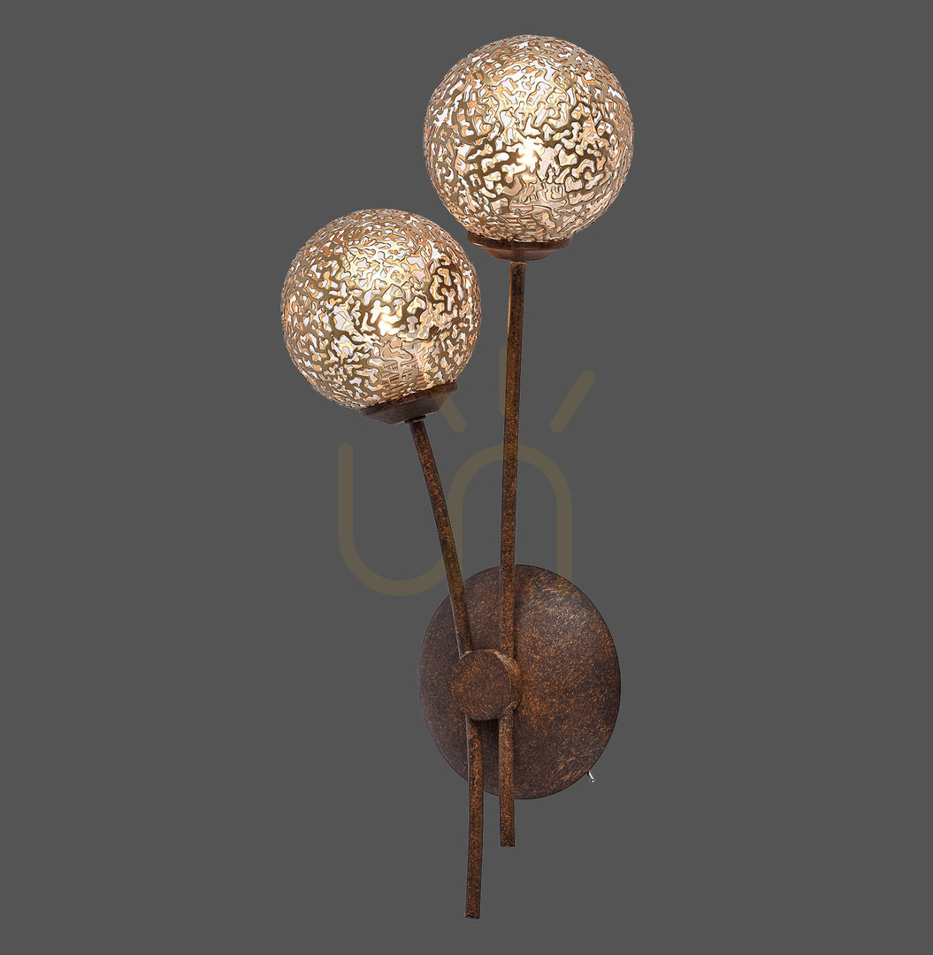 Kontrola Nástěnné svítidlo GRETA 9032-48 Rusty 2xG9 Nástěnné svítidlo GRETA 9032-48 Rusty 2xG9