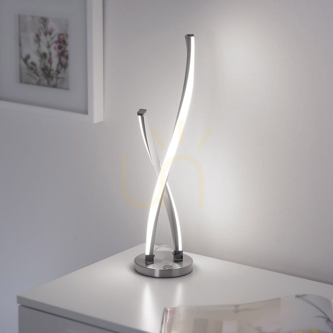 Náhled Stolní lampa POLINA 9141-55 stříbrná 1xLED Stolní lampa POLINA 9141-55 stříbrná 1xLED