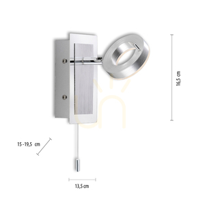 Nástěnné svítidlo SILEDA 9785-96 Silver 1xLED small 6